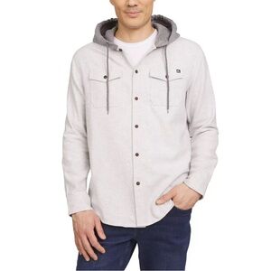 Quiksilver  Men's Hooded Flannel Size Medium